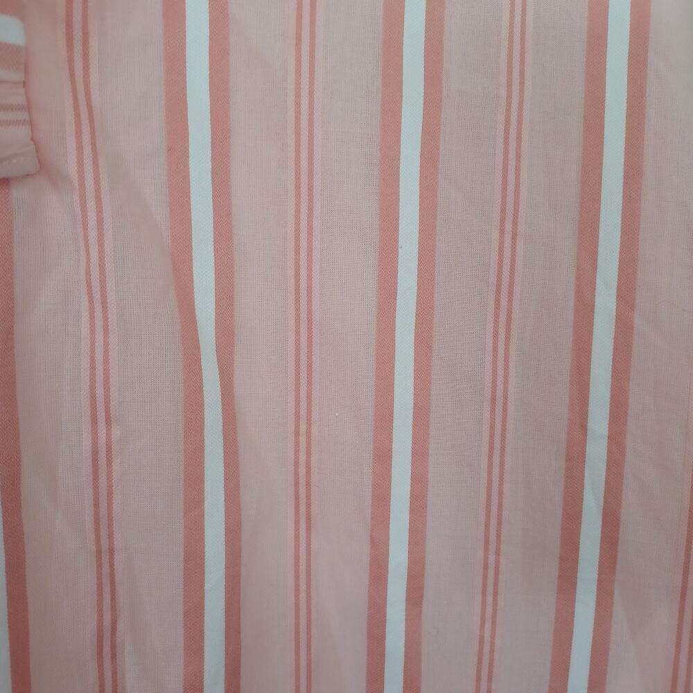 Draper James Ruffle Placket Dress Coral Pink Stripe M NWT - Picture 12 of 15